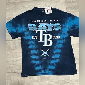 Vintage Liquid Blue MLB Tampa Bay Rays Genuine Merch tie-dye t-shirt . NWT. XL.